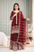 Maroon Designer Fendy Silk Top Bottom and Dupatta For Party Wear