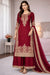 Maroon Designer Pure GMY Silk Top Bottom and Dupatta For Party Wear