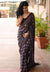 Mauve Purple Mulmul Cotton Digital Print Saree with Banglori Blouse