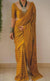 Mustard Yellow Soft Mulmul Cotton Digital Print Saree with Banglori Blouse