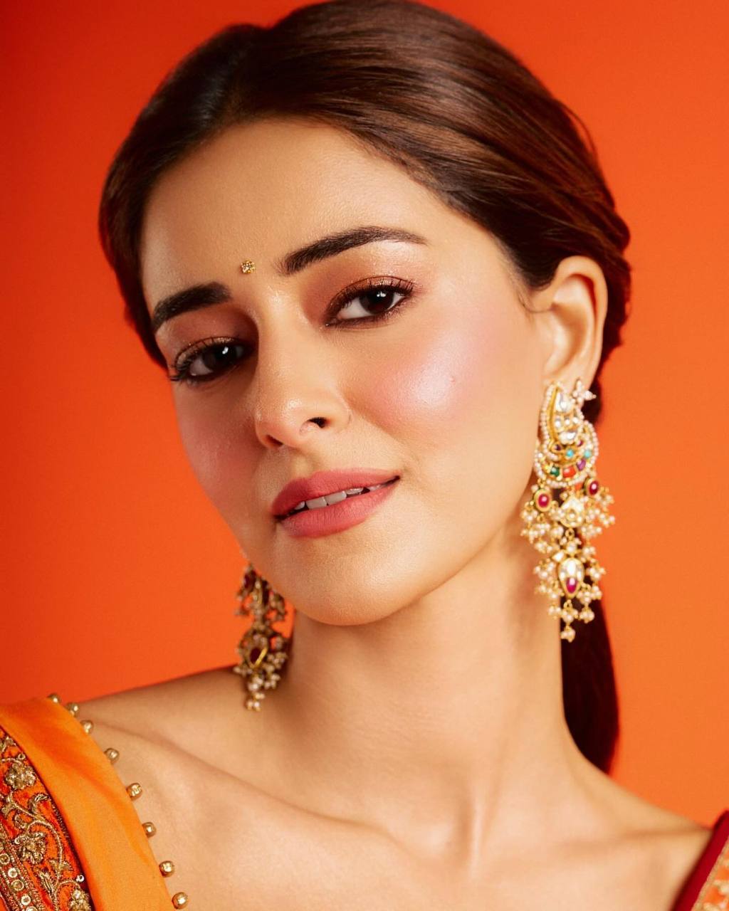 Orange Designer Soft Silk Weaving Saree and Valmoti Border Blouse