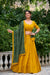 Mustard Pure Cotton Kutchi Hand Work Chaniya Choli with Printed Dupatta for Navratri