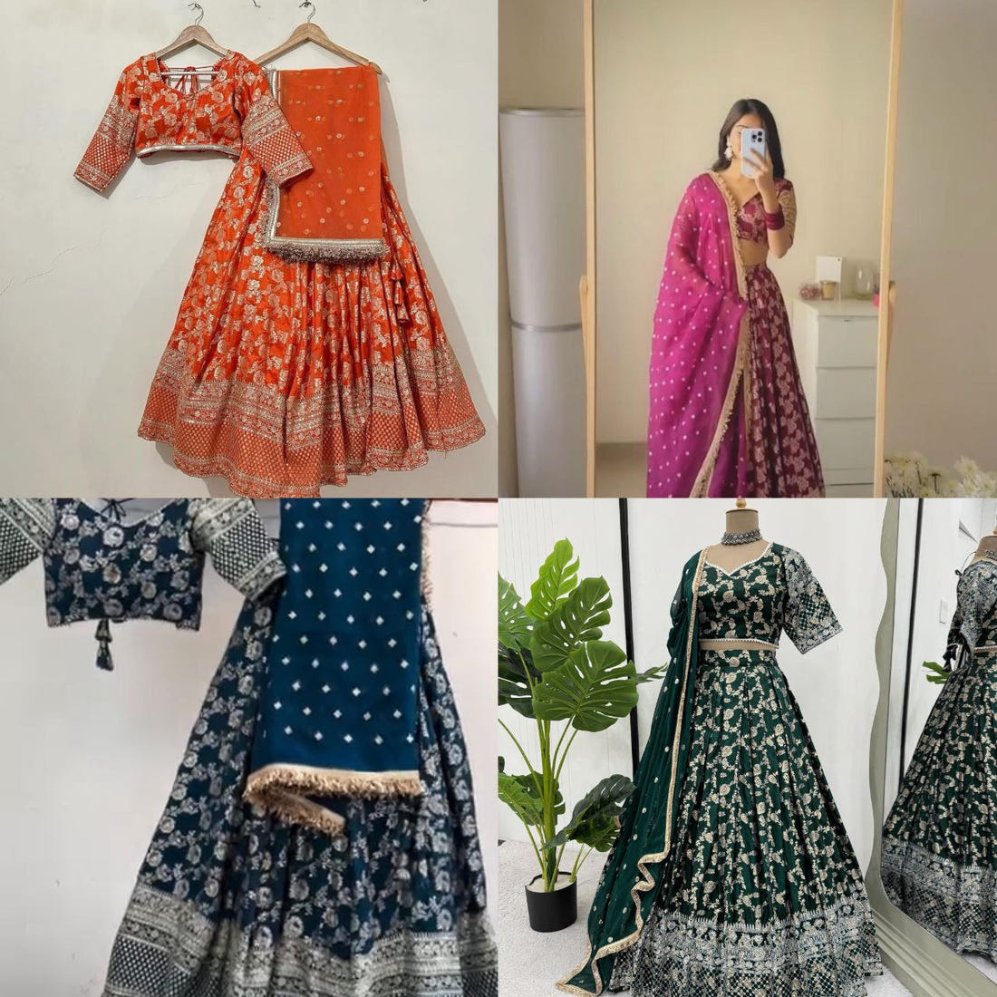 Jimi Choo Lehenga, Thread Work Lehenga, Lace Border Dupatta, Full Stitch Lehenga, Cancan Lehenga, Lightweight Lehenga, Indian Ethnic Wear, Wedding Lehenga, Festive Lehenga, 3 Meter Flair Lehenga, Unstitched Blouse, Traditional Lehenga Choli, Designer Choli Set, Micro Inner Lehenga