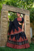 Black Pure Cotton Mirror work Gamthi Lehenga Choli with Cowrie