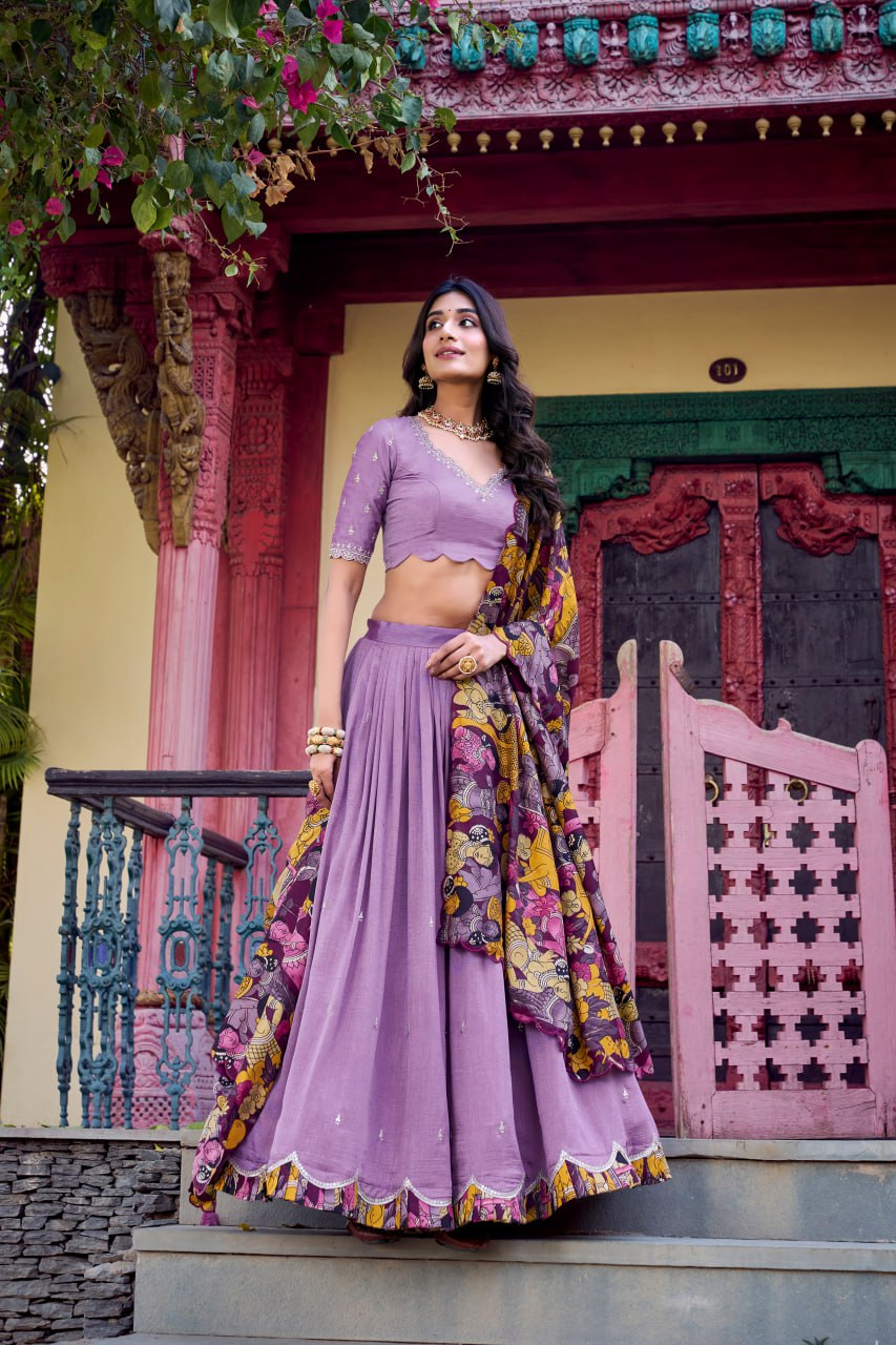 Tasar Silk Wedding Lehenga, 
Bridal Lehenga Choli Set, 
Vichitra Silk Embroidered Blouse, 
Sequins Work Dupatta Lehenga, 
Designer Bridal Lehenga 2025, 
Foil Print Lehenga for Weddings, 
Stitched Wedding Lehenga with Cancan, 
Indian Bridal Outfit Online, 
Traditional Silk Wedding Lehenga, 
Luxury Ethnic Wear for Brides