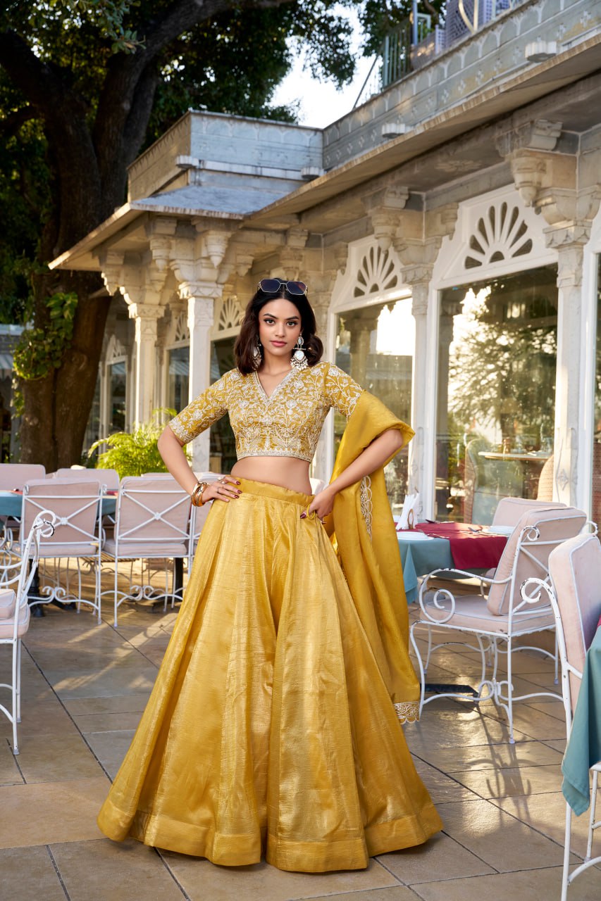 Designer Luxury Goldie Party Wear Lehenga Choli