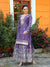 Designer Chinon Sequin-Embroidered Sharara Suit Set – Festive Wear Drape Dress