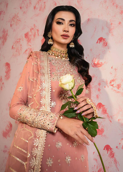 Blush Pink Handcrafted Sharara Suit with Intricate Embroidery
