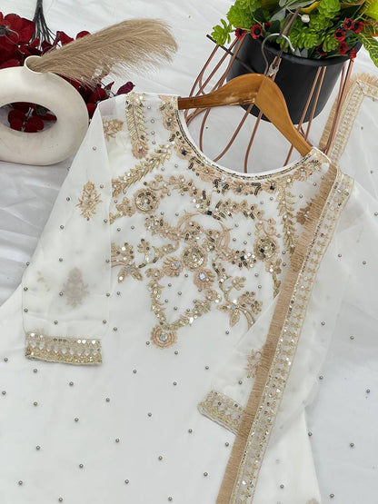 Royal Pearl Elegance Sharara Set