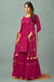 Zari Mirror Work Georgette Sharara Suit Set