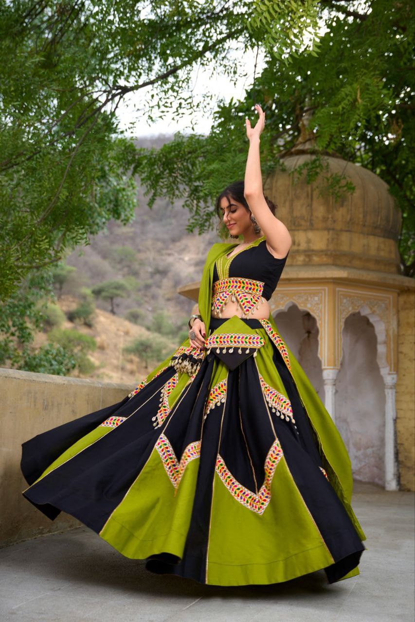 Awesome Cotton Ready to Wear Chaniya Choli for Navratri