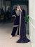Velvet Stitched Salwar Suit Set in Navy Blue with Sequins & Thread Embroidery Work | Top, Bottom & Dupatta