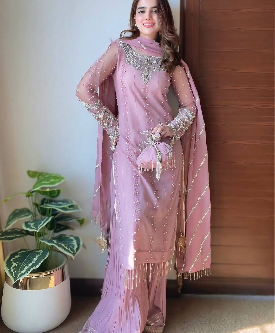 Pakistani Dress Salwar Kameez Ready To Wear Palazzo Suit Wedding Party Bollywood