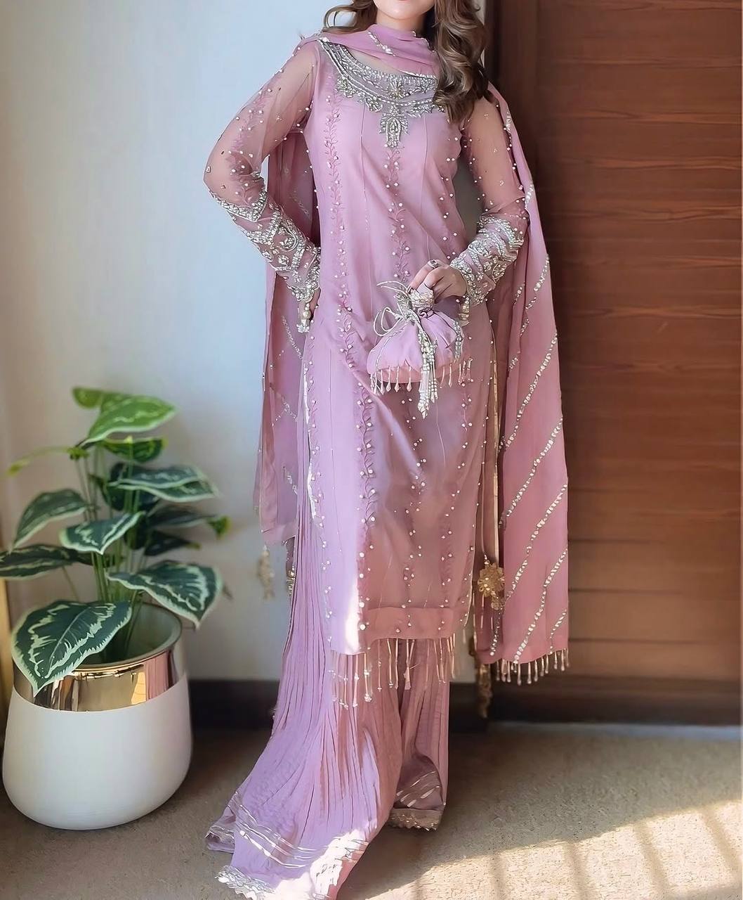 Pakistani Dress Salwar Kameez Ready To Wear Palazzo Suit Wedding Party Bollywood