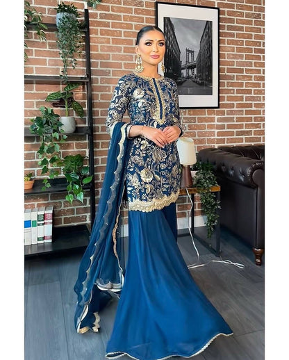 Rangrez Royalty Vibrant Sharara Suit
