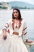 White Mirror Work Lehenga Choli with Embroidered Jacket