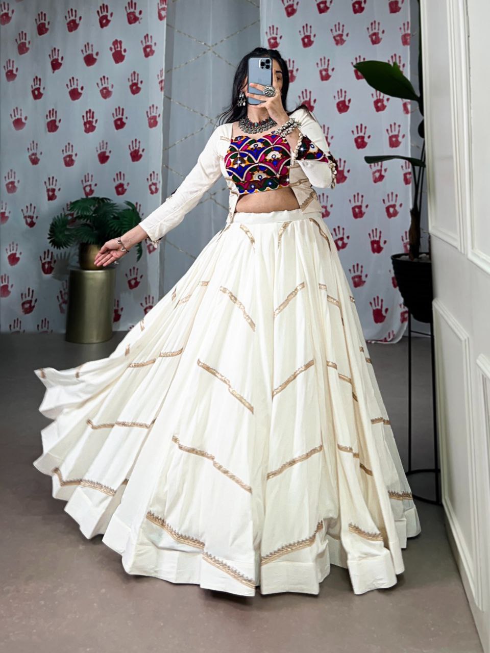 Rayon Lehenga Choli, Mirror Work Lehenga, Sequins Work Choli, Navratri Lehenga 2025, Gamthi Work Blouse, Garba Outfit for Women, Festive Indian Wear, Traditional Lehenga Choli, Navratri Rayon Outfit, Dandiya Dress for Girls
