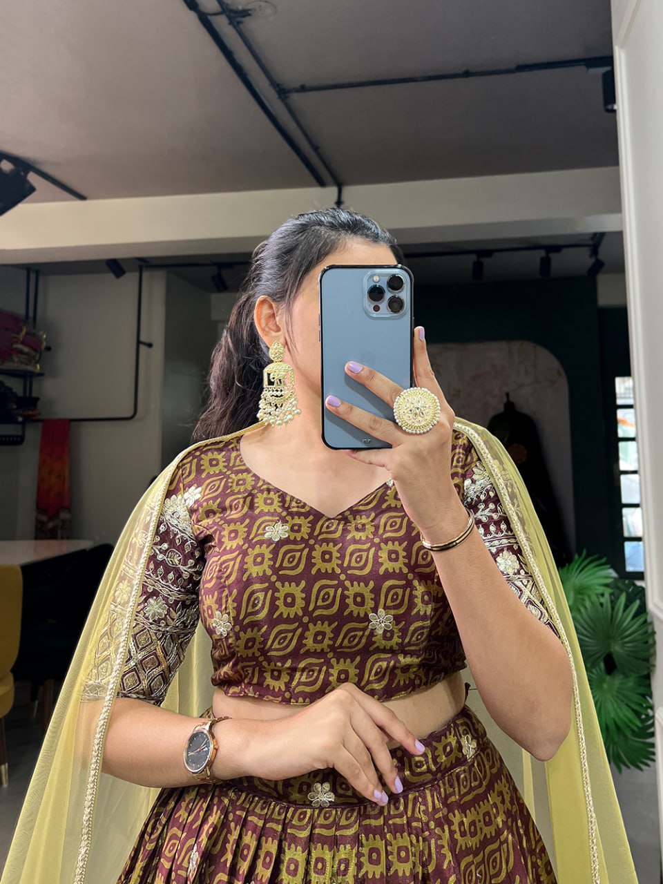 Bridesmaid Lehenga 2025, Chinon Embroidered Lehenga, Digital Print Lehenga, Sequin Work Lehenga, Chinon Blouse Fabric, Unstitched Blouse, Net Dupatta with Lace, Canvas Flair Lehenga, 3.5 Meter Flare Lehenga, Stitched Lehenga Choli, Wedding Guest Outfit, Festive Indian Wear, Elegant Bridesmaid Outfit