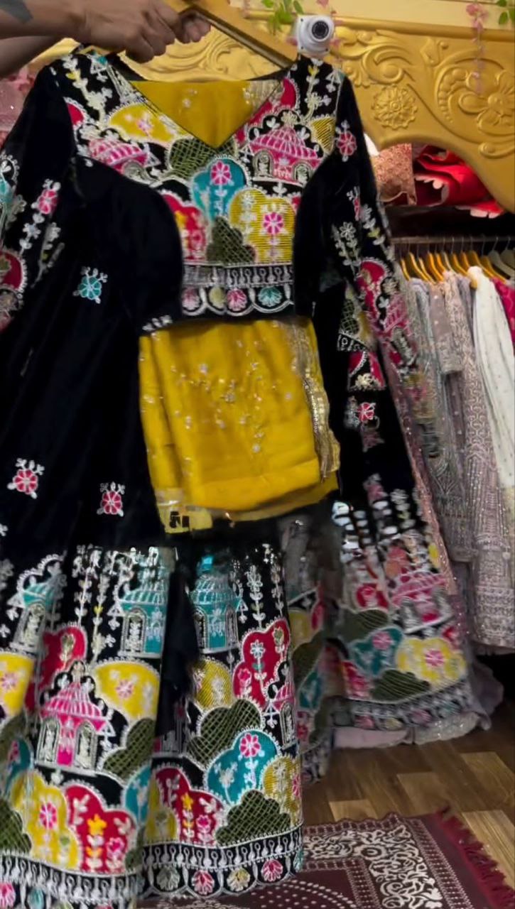 Faux Georgette Lehenga, Sequin Embroidery Lehenga, Thread Work Choli, Full Stitch Lehenga, Unstitched Blouse, Georgette Dupatta Set, Canvas Flair Lehenga, 3 Meter Flare Lehenga, Lightweight Partywear Lehenga, Indian Wedding Outfit, Festival Lehenga Choli, Ethnic Wear Set, 2025 Trending Lehenga