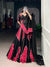 Black & Red Bandhej Chaniya Choli for Navratri with Mirror Gamthi & Gotta Patti