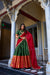 Designer Dark Green Lehenga Choli with Zari Weaving & Dupatta