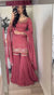 Pink Designer Gold Crush Embroidery Palazzo Top and Dupatta