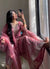Pink Designer Pure Jimmy Choo Plazzo and Dupatta For Party Wear
