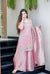 Pink Designer Pure Silky Silk Top Bottom and Dupatta For Party Wear