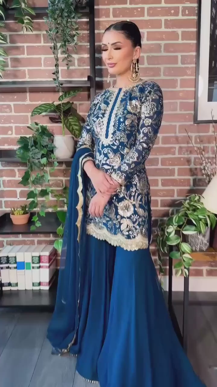 Rangrez Royalty Vibrant Sharara Suit
