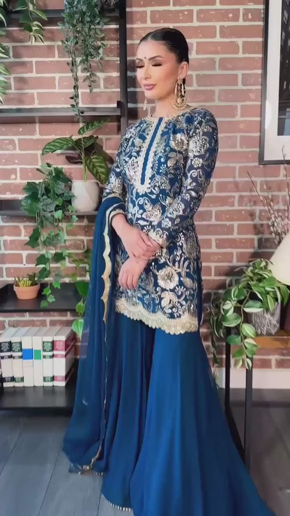 Rangrez Royalty Vibrant Sharara Suit
