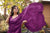 Purple Organza Embroidered Saree with Cutwork Border Buti Work Blouse