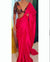 Rani Pink Luxury Smooth Satin Saree with Designer Embroidery Blouse