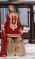 Red Designer Farshi Plazzo Top and Dupatta For Nikah Wear