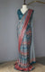 Teal Georgette Digital Print Saree with Full Sequins Contrast Border